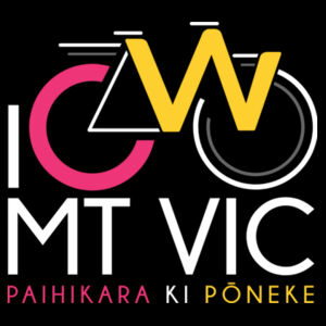 I Cycle Mt Vic - Womens Bevel V-Neck Tee Design