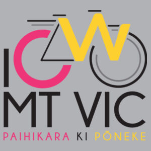 I Cycle Mt Vic - Womens Bevel V-Neck Tee Design