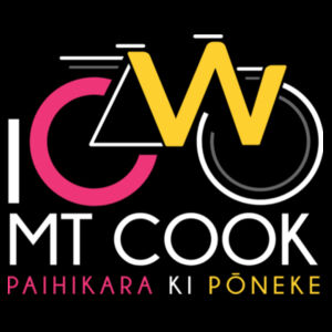 I Cycle Mt Cook - Womens Bevel V-Neck Tee Design
