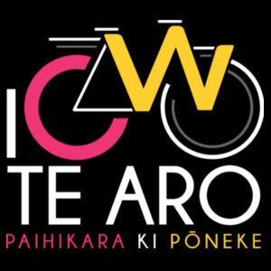 I Cycle Te Aro - Womens Bevel V-Neck Tee Design