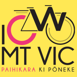 I Cycle Mt Vic - Womens Maple Tee Design