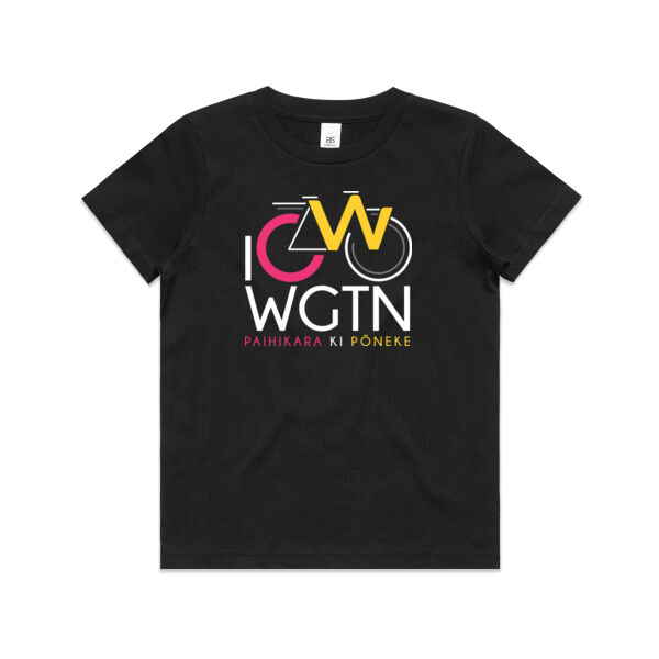 I Cycle WGTN - Kids Tee Thumbnail