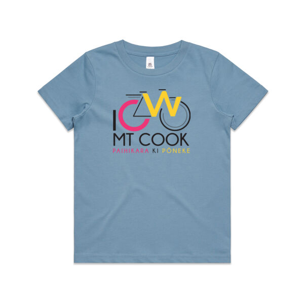 I Cycle Mt Cook - Kids Youth T shirt Thumbnail