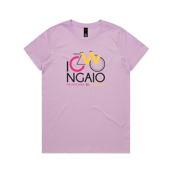 I Cycle Ngaio - Womens Maple Tee Thumbnail