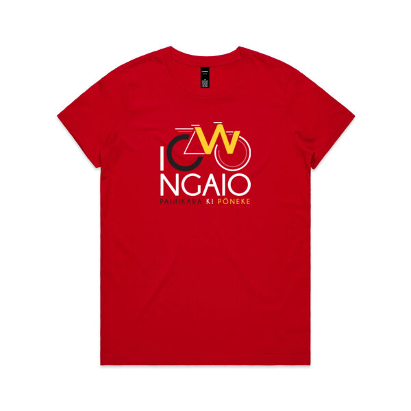 I Cycle Ngaio - Womens Maple Tee Thumbnail