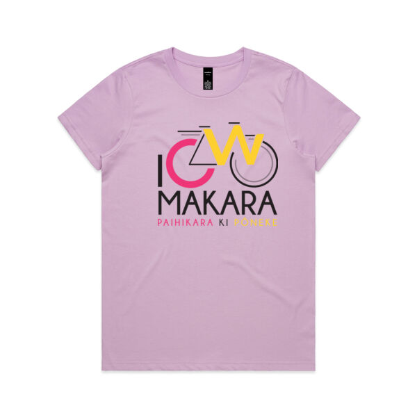 I Cycle Makara - Womens Maple Tee Thumbnail