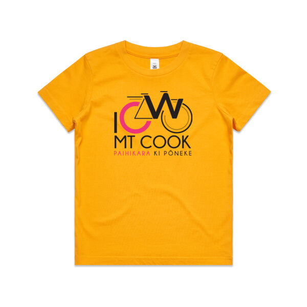 I Cycle Mt Cook - Kids Youth T shirt Thumbnail