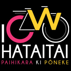 I Cycle Hataitai - Womens Bevel V-Neck Tee Design