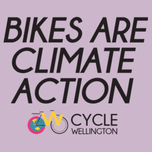 Bikes are climate action - Womens Tee Design
