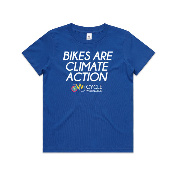 Bikes are climate action - Kids Tee Thumbnail