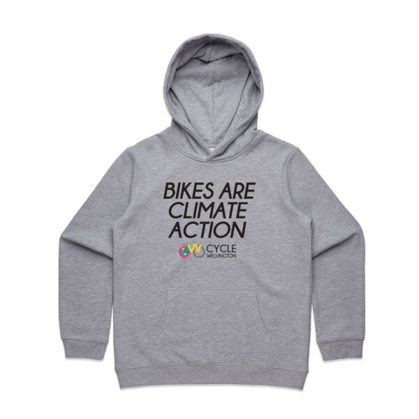 Bikes are climate action - Kids Hoodie Thumbnail