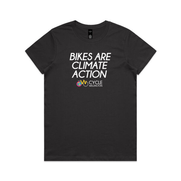 Bikes are climate action - Womens Tee Thumbnail