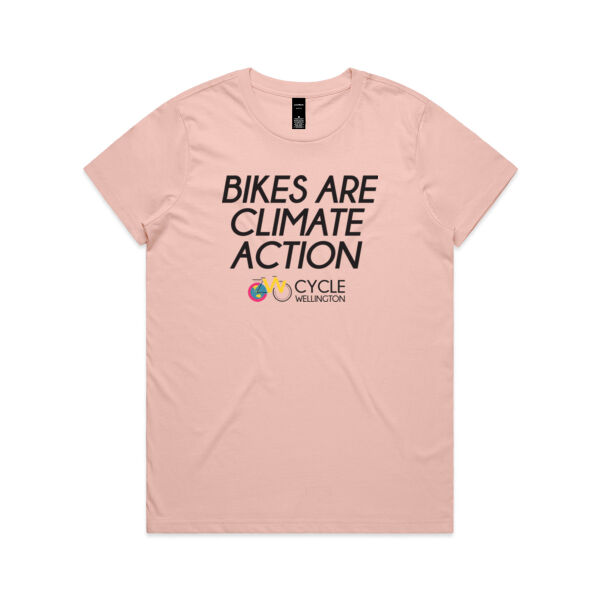Bikes are climate action - Womens Tee Thumbnail