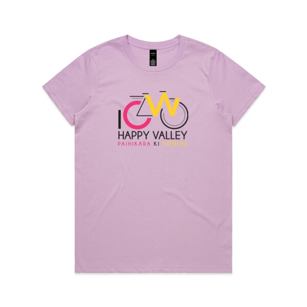 I Cycle Happy Valley - Womens Maple Tee Thumbnail