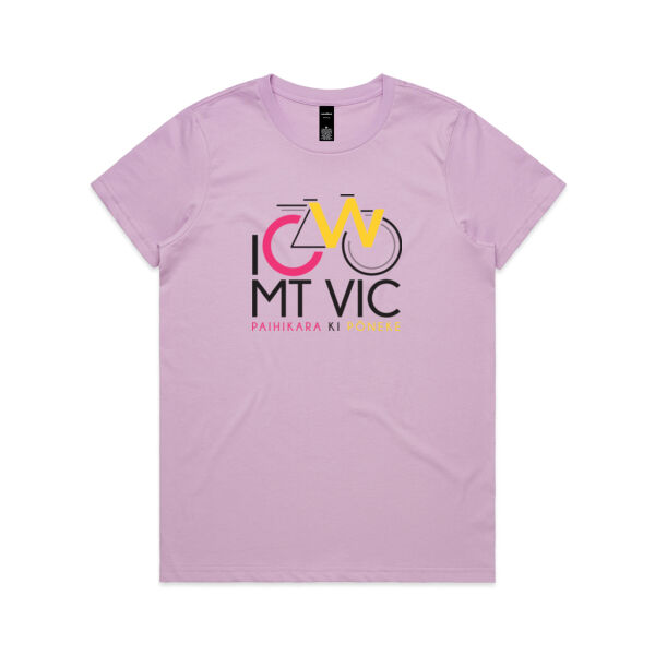 I Cycle Mt Vic - Womens Maple Tee Thumbnail