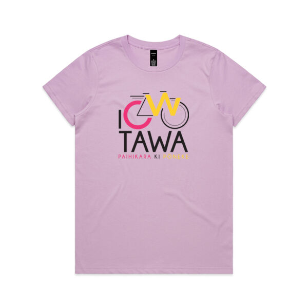 I Cycle Tawa - Womens Maple Tee Thumbnail