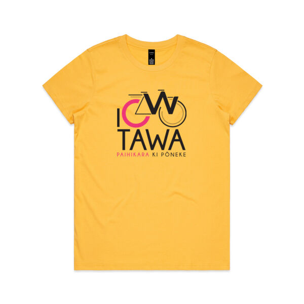 I Cycle Tawa - Womens Maple Tee Thumbnail
