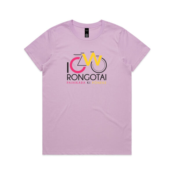 I Cycle Rongotai - Womens Maple Tee Thumbnail